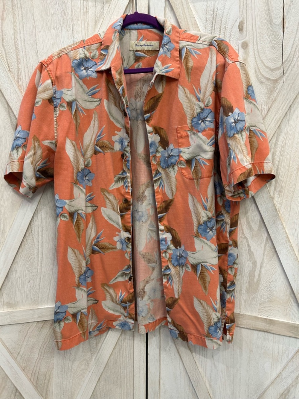 Tommy Bahama Coral Floral Short-Sleeve Button-Down
